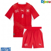 Švicarska Remo Freuler #8 Domaci Dres za djecu SP 2026 Kratak Rukav (+ Kratke hlače)